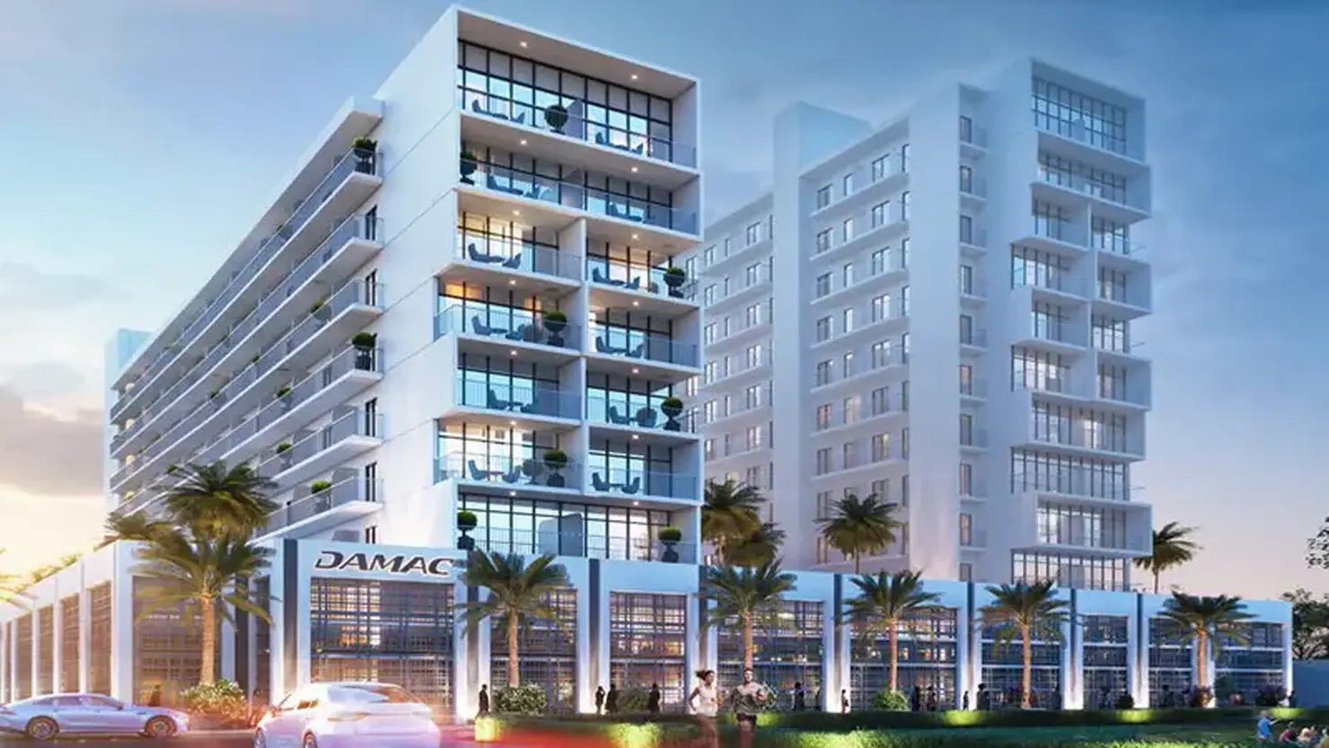 Вечнозеленые растения в Damac Hills 2 (Akoya от Damac)