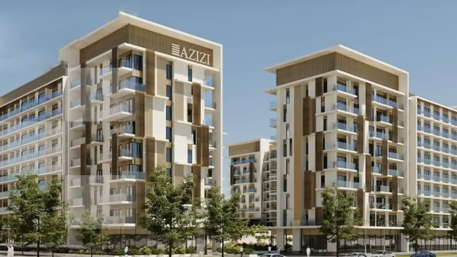 Azizi Beach Oasis 2 в Дубайский студийный город