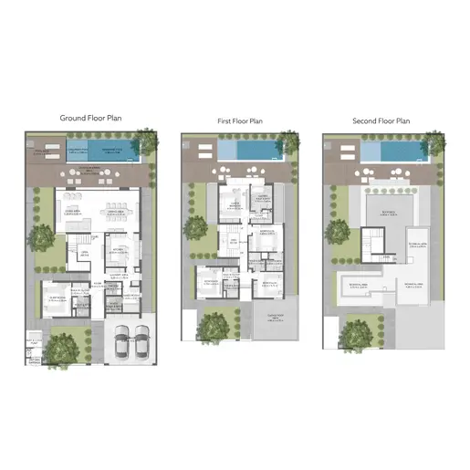 Sunrise Living Villas - Floor plans: 5 Bedrooms