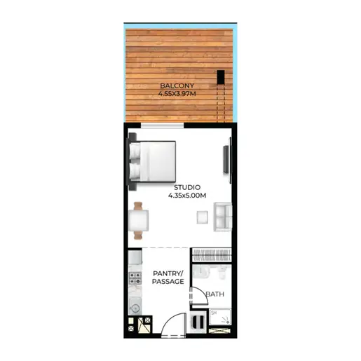 Lumina Vista - Floor plans: Studio
