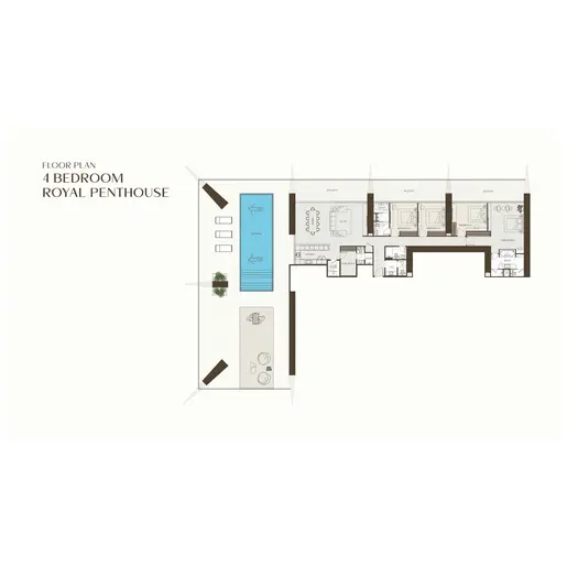 One by Binghatti  - Floor plans: 4 Bedrooms
