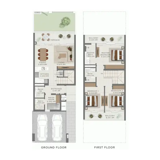 The Heights Country Club and Wellness  - Floor plans: 3 Bedrooms