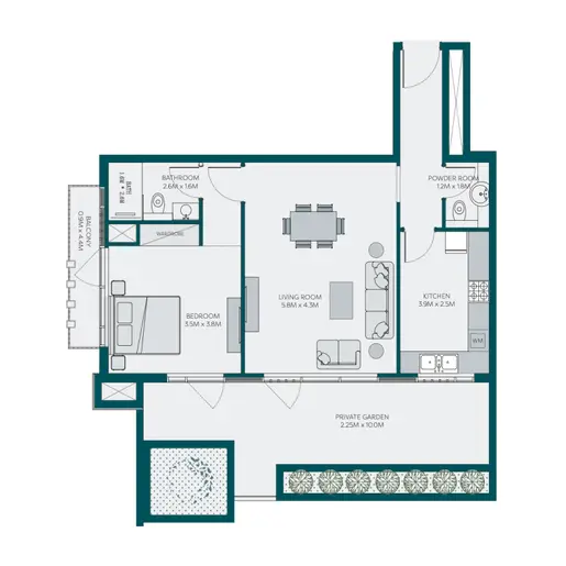 Parkwoods Residence - Floor plans: 1 Bedroom