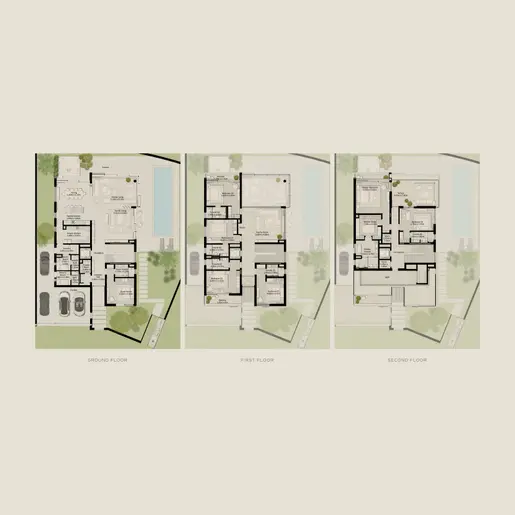 NAD AL SHEBA GARDENS Фаза 5 - Планы этажей: 7+ спален