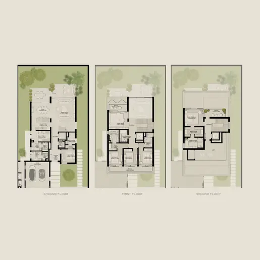 NAD AL SHEBA GARDENS Фаза 5 - Планы этажей: 5 спален