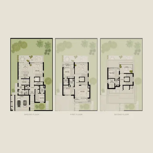 NAD AL SHEBA GARDENS Фаза 5 - Планы этажей: 4 спальни