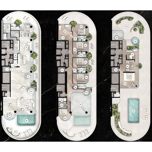 The Rings - Floor plans: 7+ Bedrooms