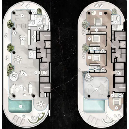 The Rings - Floor plans: 5 Bedrooms