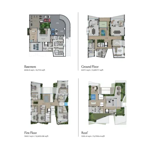 Altissima - Floor plans: 7+ Bedrooms
