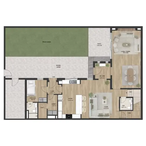 The Sustainable City - Floor plans: 4 Bedrooms