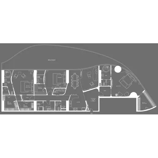 Bugatti Residences - Floor plans: 3 Bedrooms