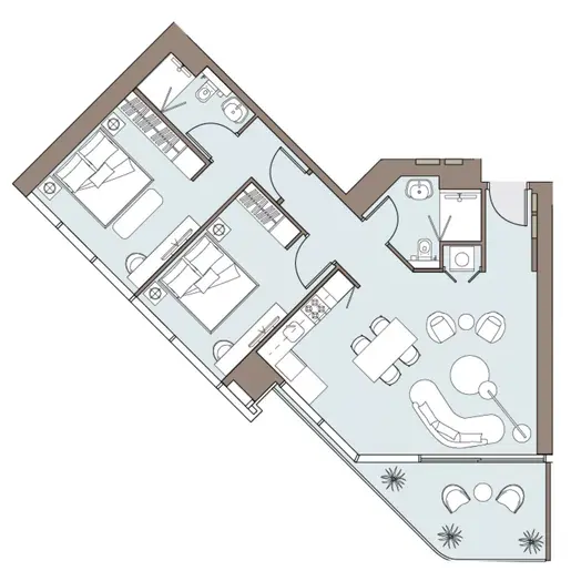 Nautica - Floor plans: 2 Bedrooms