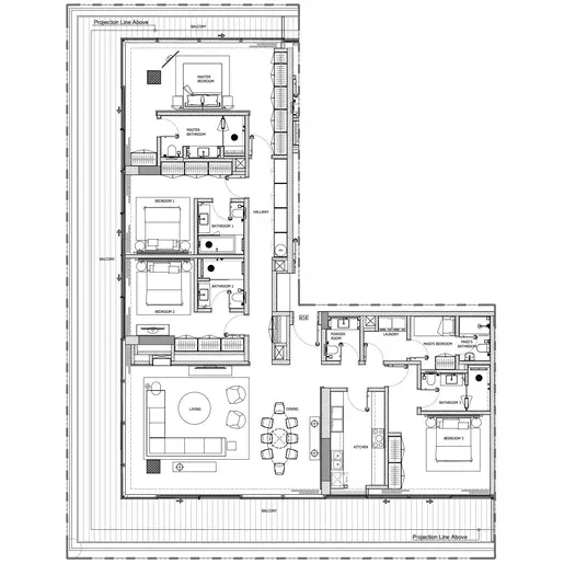Eden House - Floor plans: 4 Bedrooms