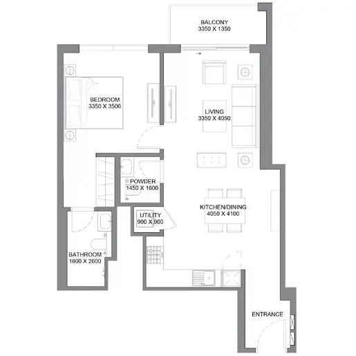 360 Riverside Crescent - Floor plans: 1 Bedroom