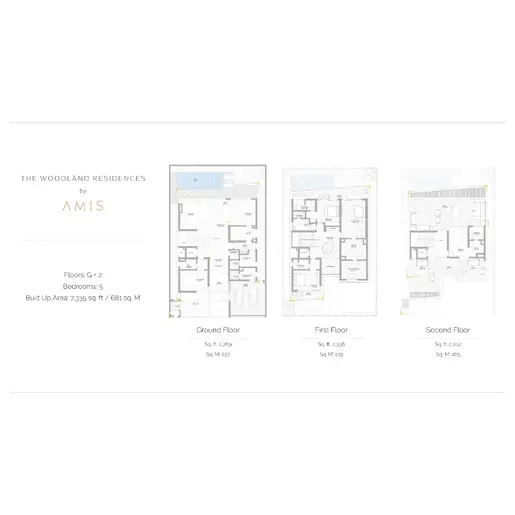 The Woodland Residences - Floor plans: 5 Bedrooms