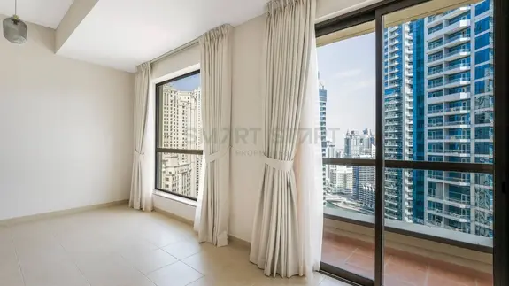 Partial Marina View / Prime Location / Unfurnished at Jumeirah Beach Residence photo 2